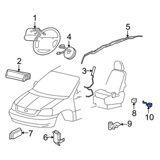 Ford OE - Air Bag Side Curtain Delete Resistor