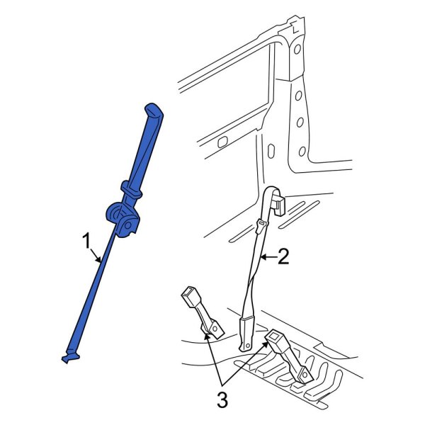 Seat Belt Lap and Shoulder Belt