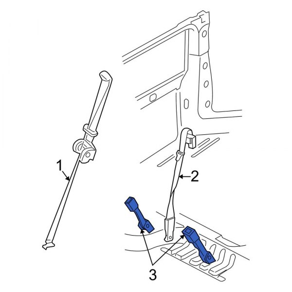 Seat Belt Receptacle