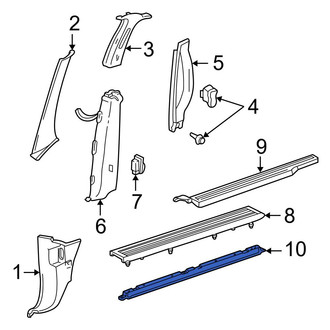 Ford OE - Door Sill Plate Bracket