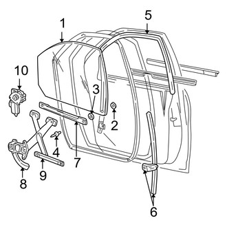 Ford OE - Front Door - Glass & Hardware