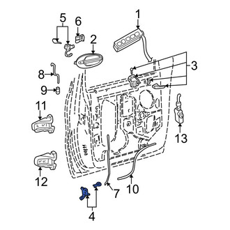 Ford OE - Front Left Door Latch Assembly
