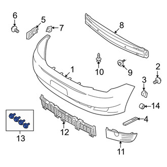 Ford OE - License Plate Bracket Hardware Kit