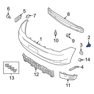 Ford OE - Bumper Cover Support Rail Screw