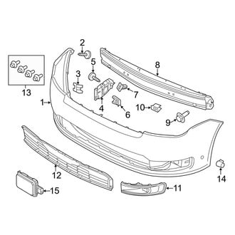 Ford OE - Front Bumper & Grille - Bumper & Components