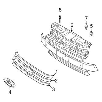 Ford OE - Front Bumper & Grille - Grille & Components