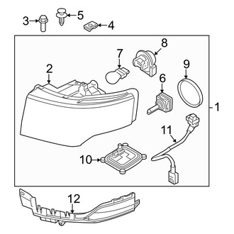 Ford OE - Front Lamps - Headlamp Components (HID)