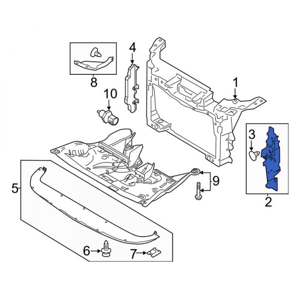 Radiator Support Baffle