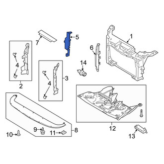 Ford OE - Front Right Inner Radiator Support Baffle