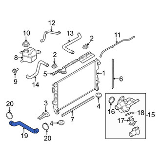 Ford OE - Engine Coolant Pipe