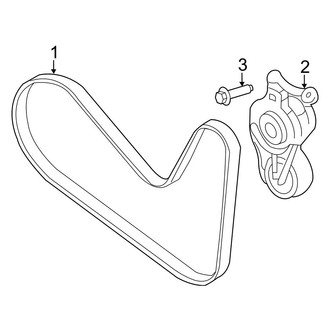 Ford OE - Cooling - Belts & Pulleys (8 Engine VIN Character)