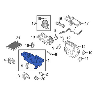 Ford OE - A/C Evaporator Core Case