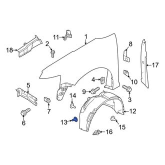 Ford OE - Radiator Support Air Deflector Screw