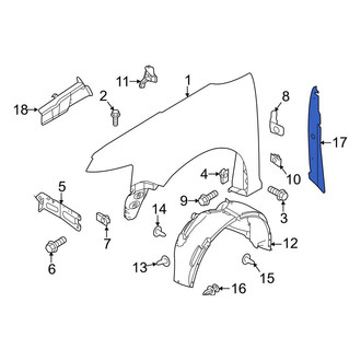 Ford OE - Front Right Fender Insulator
