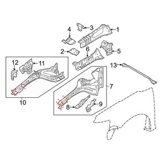 Ford OE - Fender - Structural Components & Rails