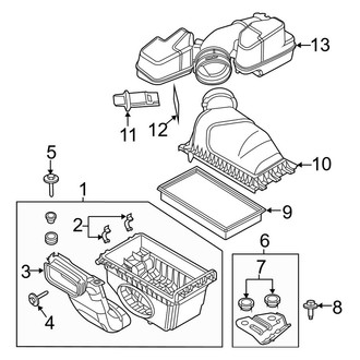 Ford OE - Engine / Transaxle - Air Intake (8 Engine VIN Character)