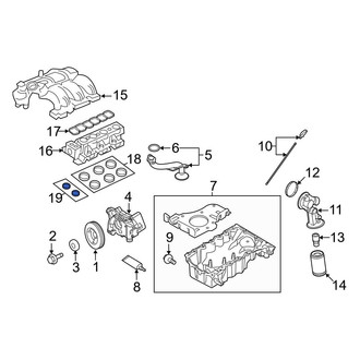 Ford OE - Lower Engine Intake Manifold Gasket