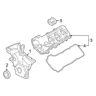 Ford OE - Engine / Transaxle - Valve & Timing Covers (C Engine VIN Character)