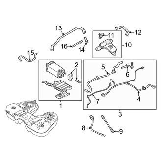 Ford OE - Emission System - Emission Components (T Engine VIN Character)