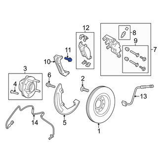 Ford OE - Disc Brake Caliper Anchor Plate Bolt