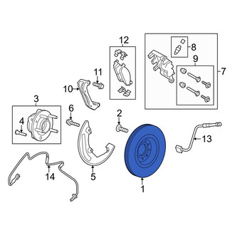 Ford OE - Front Disc Brake Rotor
