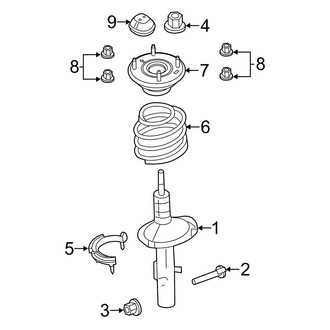 Ford OE - Front Suspension - Struts & Components