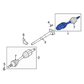 Ford OE - Front Right CV Axle Assembly