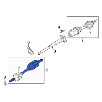 Ford OE - Front Left CV Axle Assembly