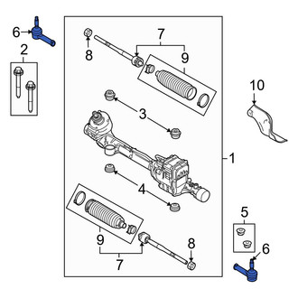 Ford OE - Outer Steering Tie Rod End