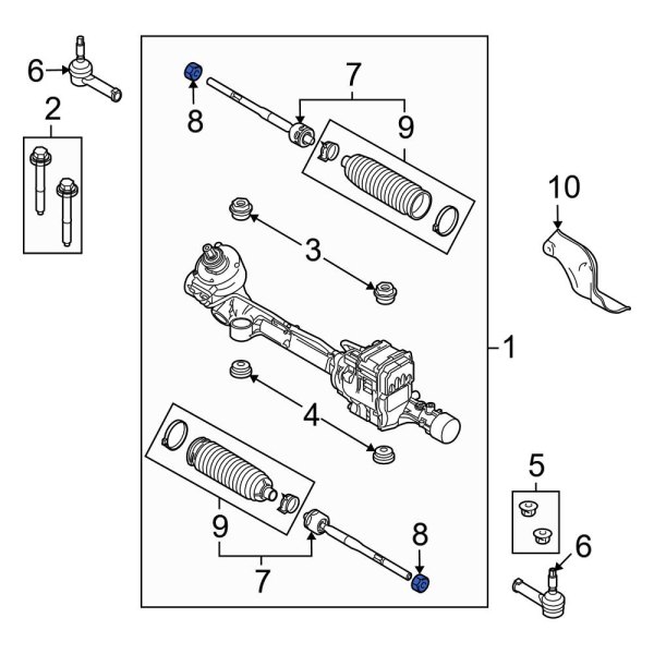 Steering Tie Rod Nut