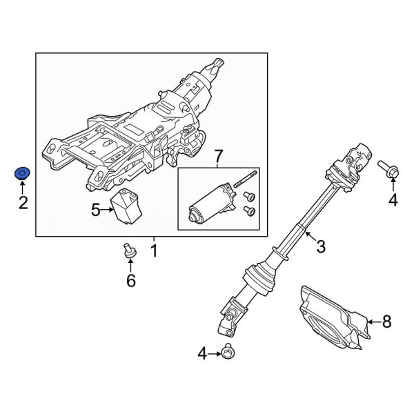 Steering Column Nut