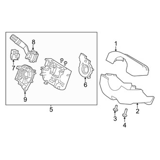 Ford OE - Steering Column - Shroud, Switches & Levers