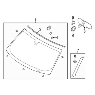 Ford OE - Windshield Glass