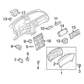 Ford OE - Instrument Panel - Cluster & Switches