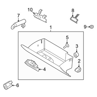 Ford OE - Instrument Panel - Glove Box