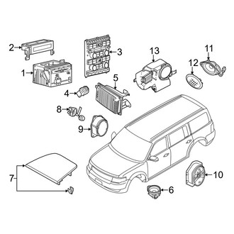Ford OE - Instrument Panel - Sound System