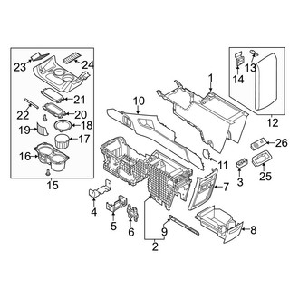 Ford OE - Front Console (Console & Components)