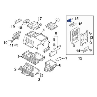 Ford OE - Rear Center Console Latch