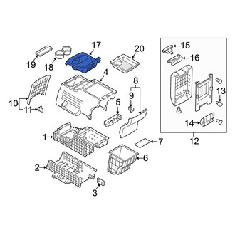 Ford OE - Rear Console Cup Holder
