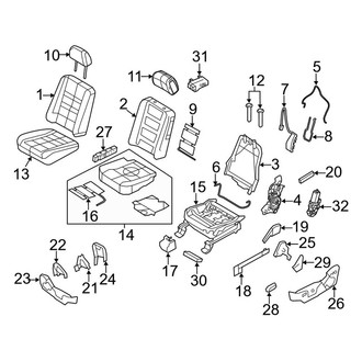 Ford OE - Seats & Tracks - Front Seat Components