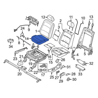 Ford OE - Front Left Seat Cover