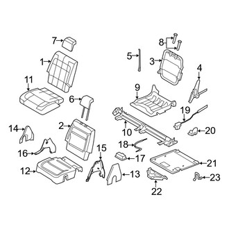 Ford OE - Seats & Tracks - Third Row Seats (W/O Power Fold Seats)
