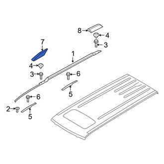 Ford OE - Front Right Roof Rack Cover