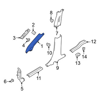 Ford OE - Left Body A-Pillar Trim Panel