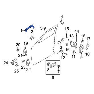 Ford OE - Rear Outer Exterior Door Handle