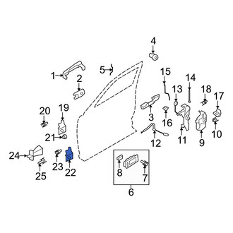 Ford OE - Front Left Lower Door Hinge