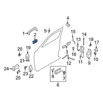 Ford OE - Front Left Exterior Door Handle Cover