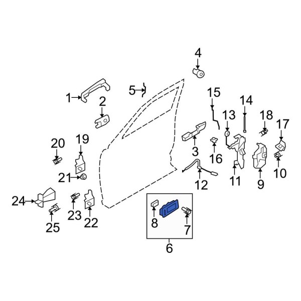 Exterior Door Handle Set