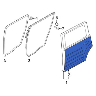 Ford OE - Rear Left Outer Door Outer Panel