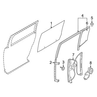 Ford OE - Rear Door - Glass & Hardware